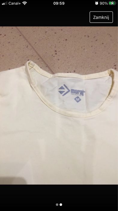Moraj- prosty t-shirt w kolorze kogla-mogla r.M
