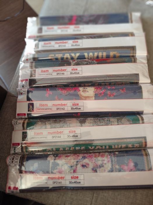 Haft diamentowy zestaw 6 sztuk