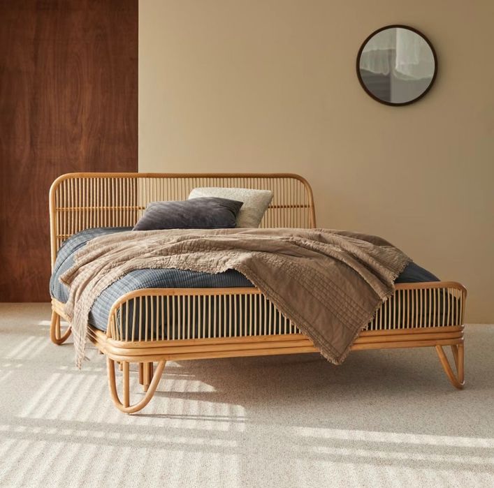 Cama 160x200 NOVA vintage/rattan
