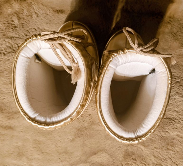 Śniegowce MOON BOOT  Vinile  GOLD 42-44 złote
