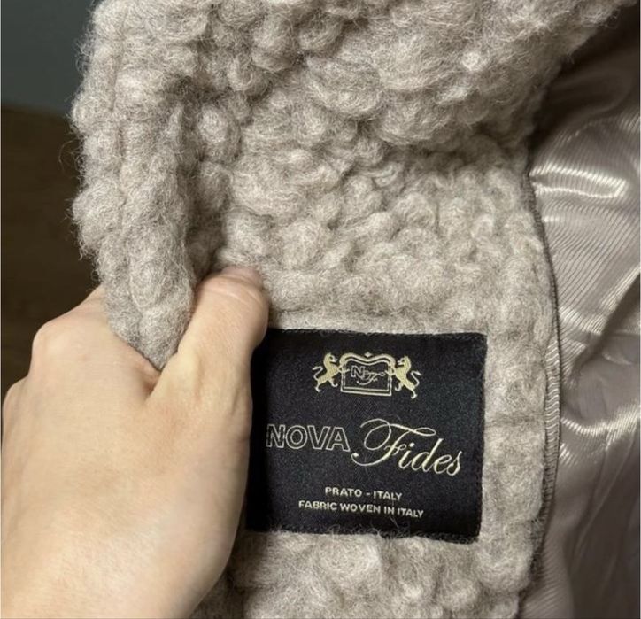 Італійська вовна преміум якість (2ХЛ)куртка пальто шуба тедді h&m