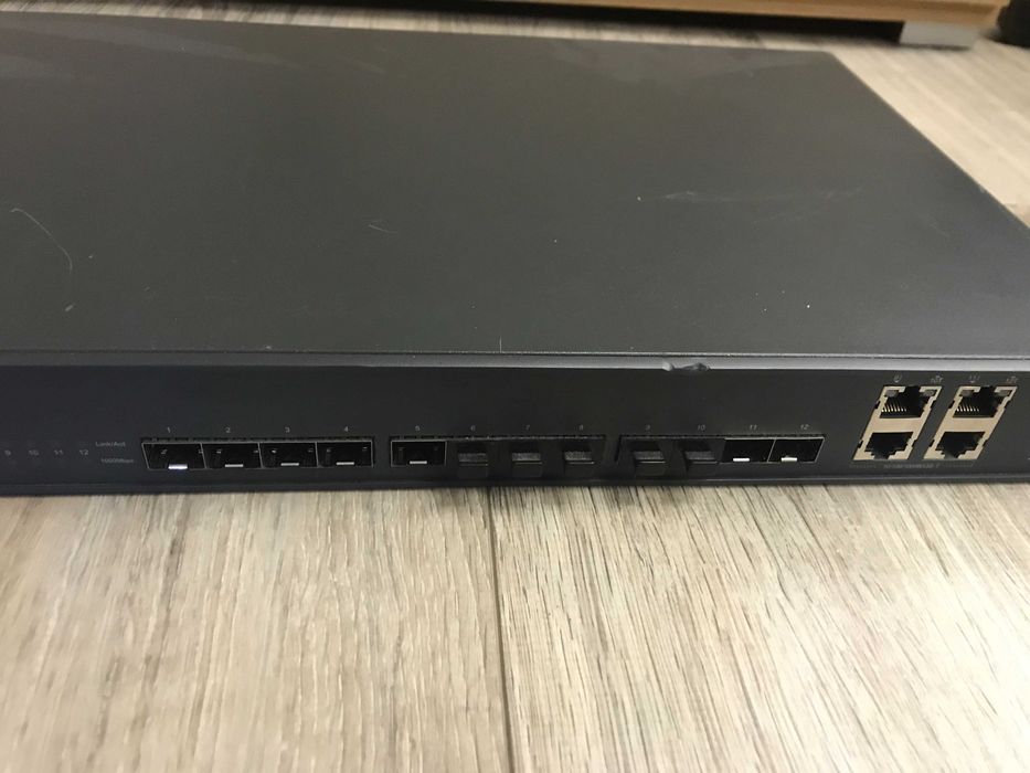 Switch Tplink TL-SG5412F 12xSFP + 4xCombo RJ-45 + uszy rack