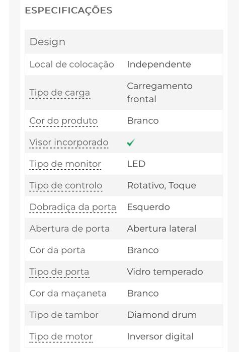 Máquina de Lavar Roupa WW80CGC04DTH Ecobubble 8Kg 1400RPM SAMSUNG