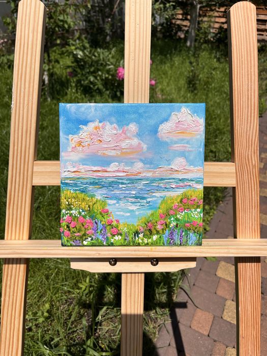Картина море пейзаж 20*20см