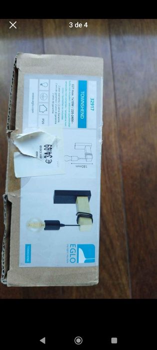 Lámpara de exterior o interior con bombillo incluído