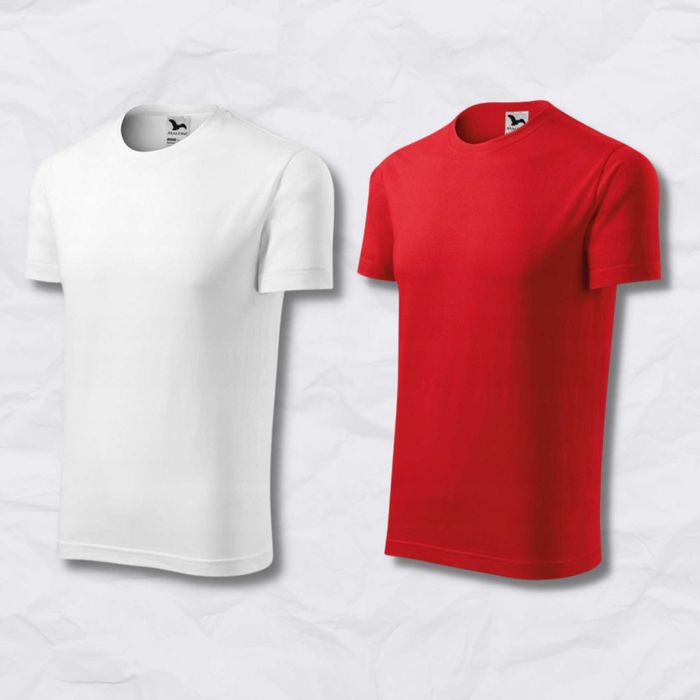 Zestaw koszulek męskich Malfini 3XL BIAŁO CZERWONE Zestaw Patrioty