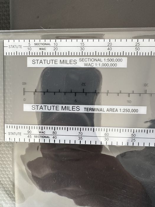Plotter de Azimute Rotativo para cartas de Aviação