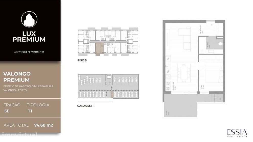 Apartamento T1 com Varanda no Valongo Premium