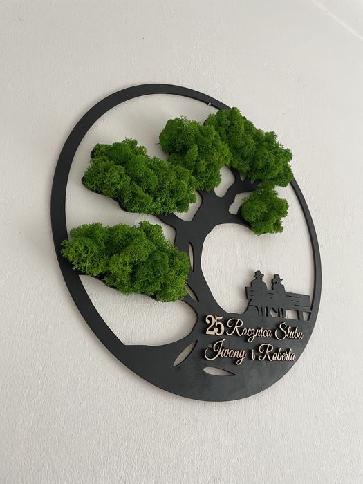 Obraz z chrobotkiem, rocznica ślubu,prezent urodziny