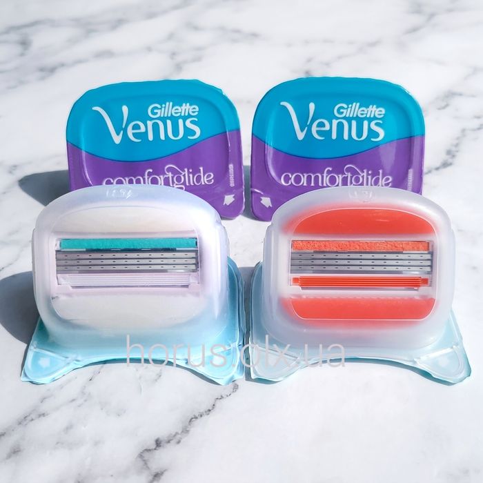 Змінні картриджі для гоління жіночі (на 3 леза) Gillette Venus ComfortGlide Breeze, поштучно без упаковки (2, 3, 4 .. 8 шт)
