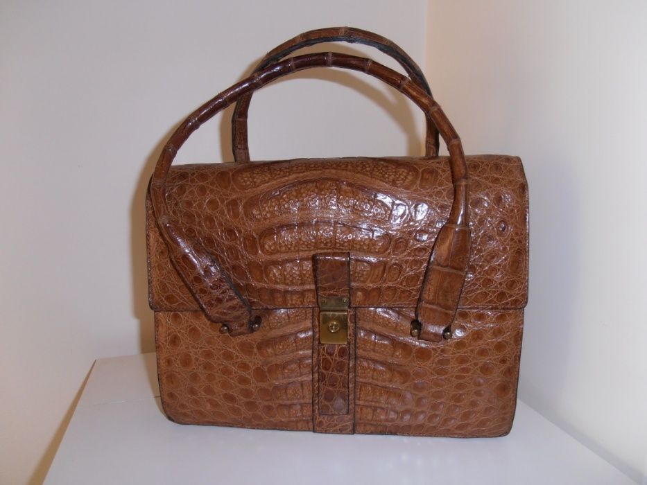 Carteira/mala vintage - Goldpfeil - crocodilo