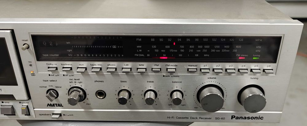 Kombajn amplituner + deck Panasonic SG-60