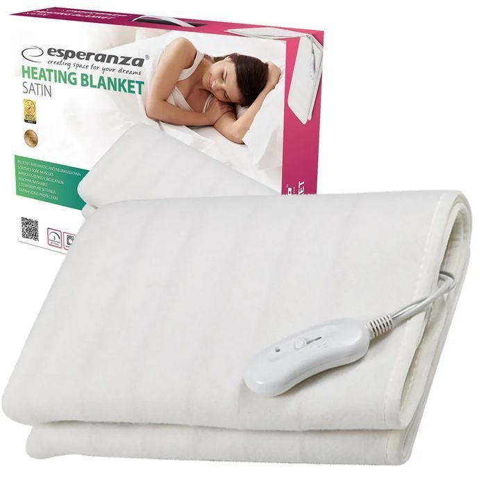 Koc elektryczny rozgrzewający mata grzewcza pojedynczy 150x80cm EHB002