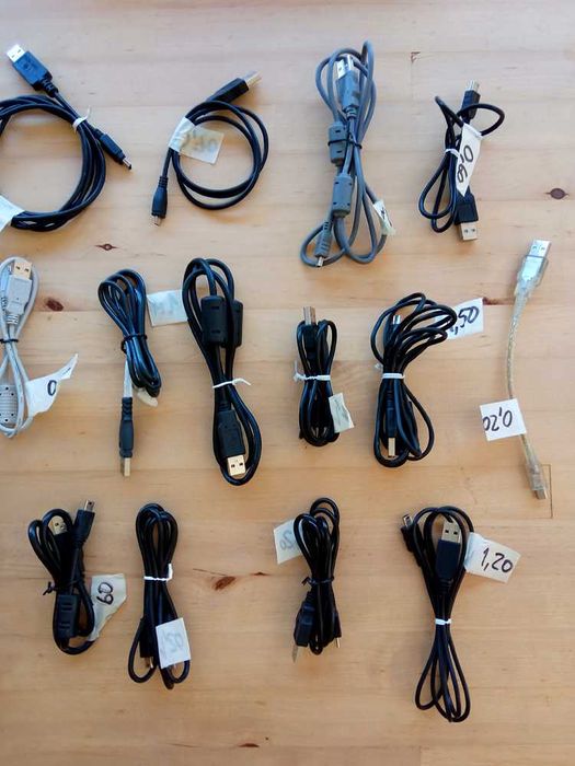 Cabos USB - A - B - Mini - Micro