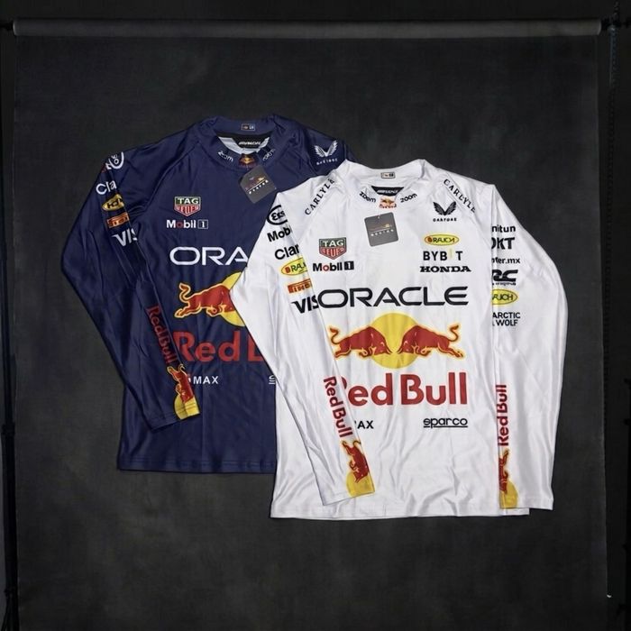 ‼️Лонгслив RedBull racing style drip y2k drill print в двох кольорах