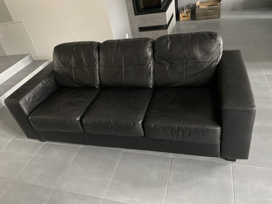 Kanapa sofa skorzana ikea skogaby