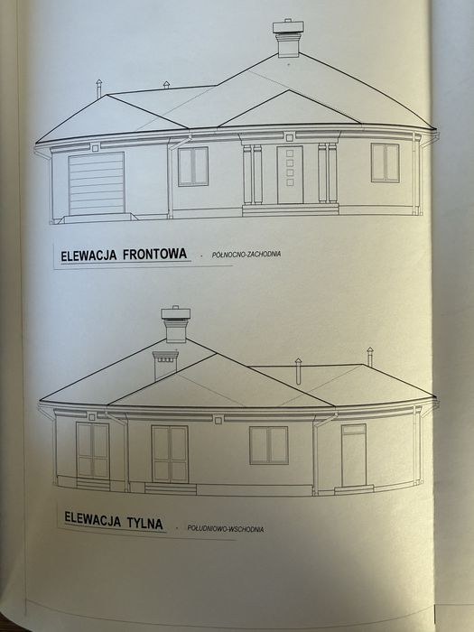 Dom jednorodzinny SSZ z elewacją i roletami