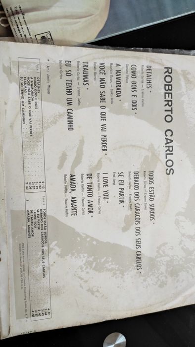 Excelente colectânea em vinil do Rei Roberto Carlos.,6 álbuns