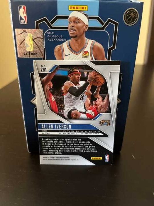 Allen Iverson #291 Prizm NBA 2024-25 Philadelphia 76ers Pack Fresh