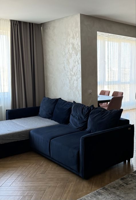 Диван Blest синій велюровий