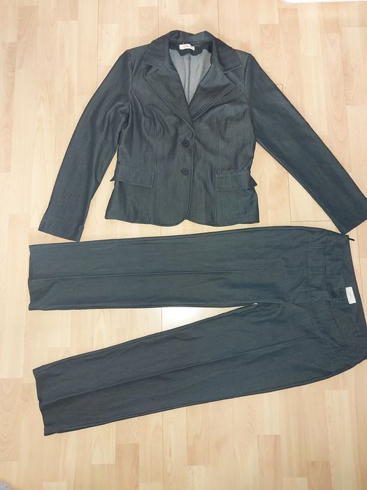 Zakiet spodnie garsonka 36 38 damska czarna