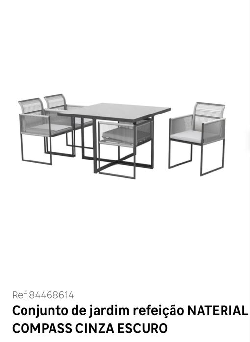 Vendo conjunto de jardim com 4 cadeiras