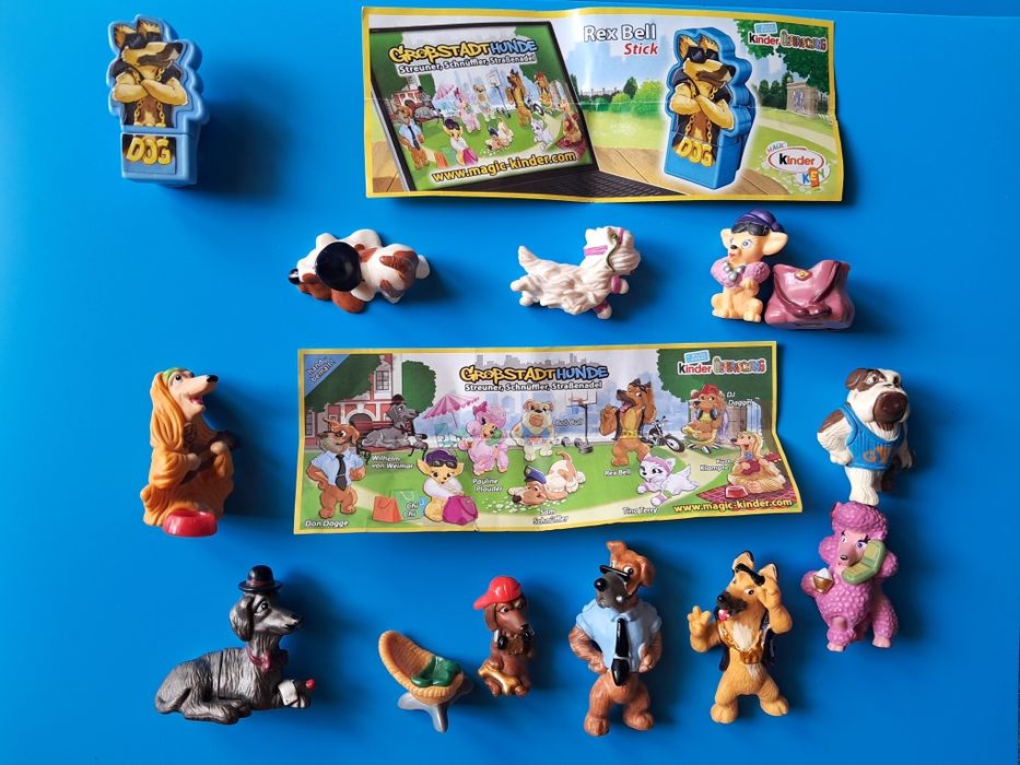 Pieski z jajek kinder niespodzianek