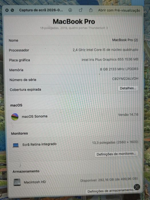 Macbook Pro 13’’ 2019