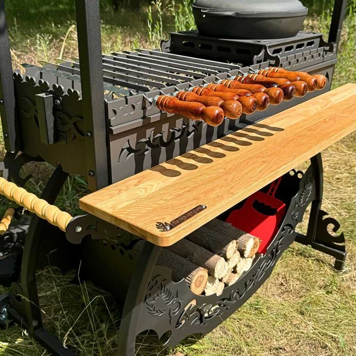 Мангал "Азия" с крышей. в наличии