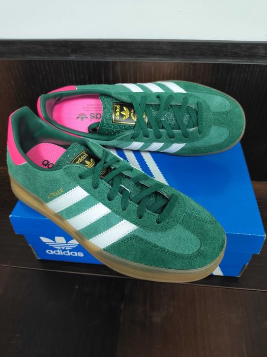 adidas Gazelle Indoor Collegiate Green Lucid Pink