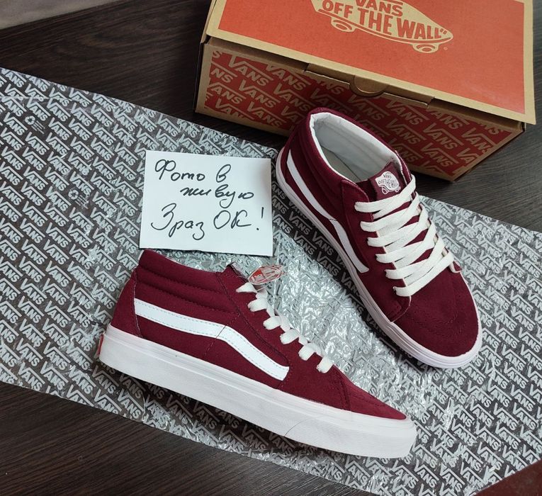 36-45 р Vans old school wine red кеди кросівки кеды кроссовки весінні