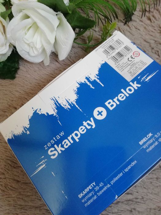 Zestaw brelok i skarpety super chłopak