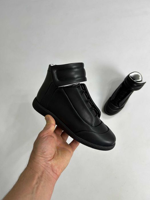 MAISON MARGIELA FUTURE BLACK HIGH кеди чорні кросівки кеды черные 36