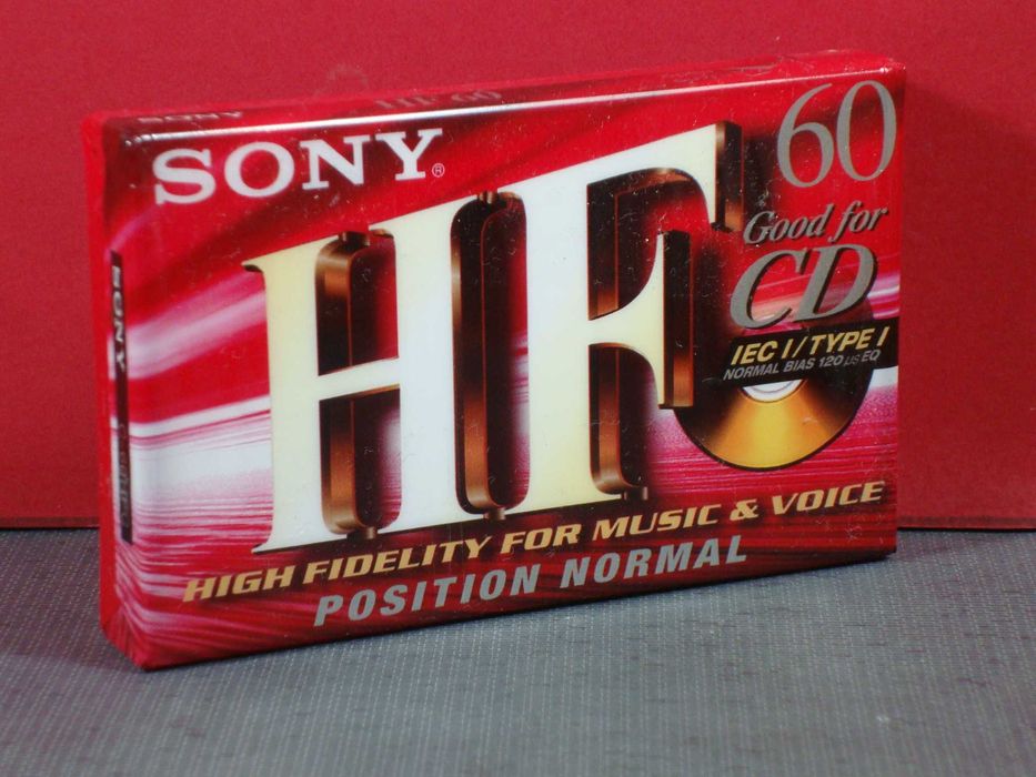 Cassete Áudio - SONY HF 60 Min. / Artigo Novo / Selado / Stock 13