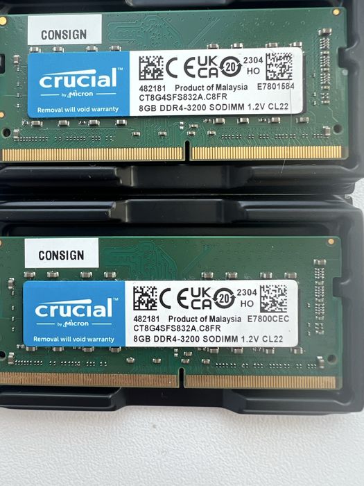 Ноутбучна оперативна памʼять Crucial DDR4 SO-DIMM 2x8GB 3200MHz