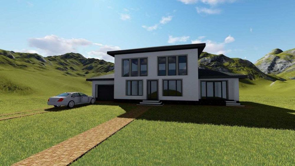 Продаю двоповерховий будинок з ділянкою біля лісу в Косові.