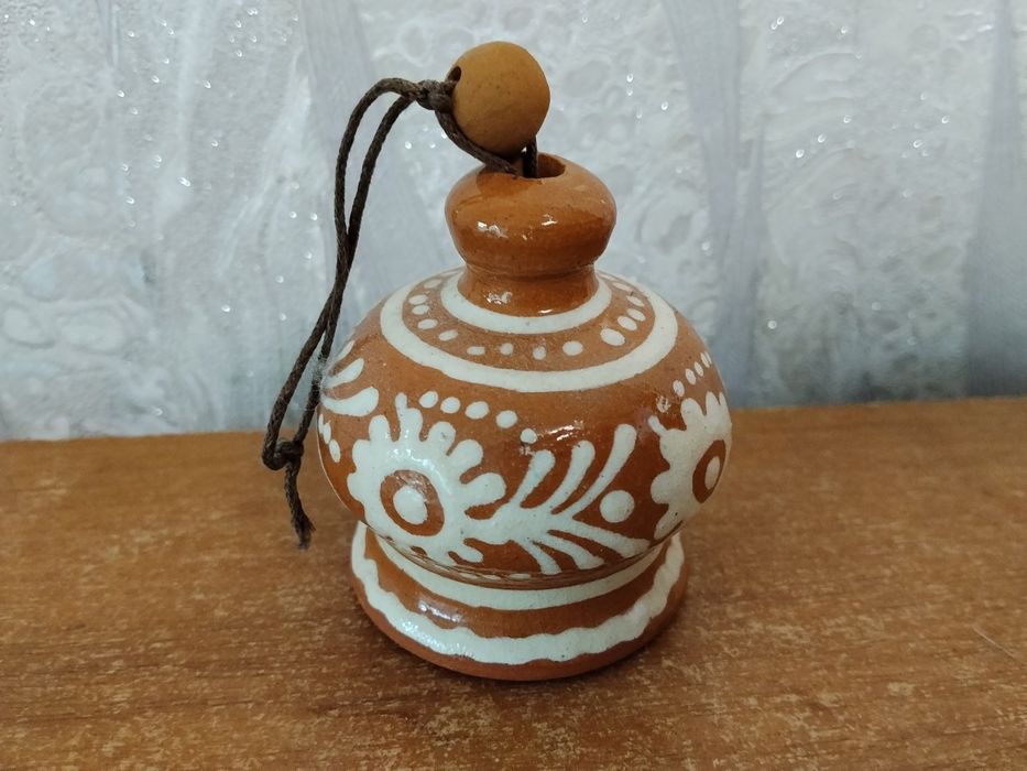 Сувенир.Керамический колокольчик.
