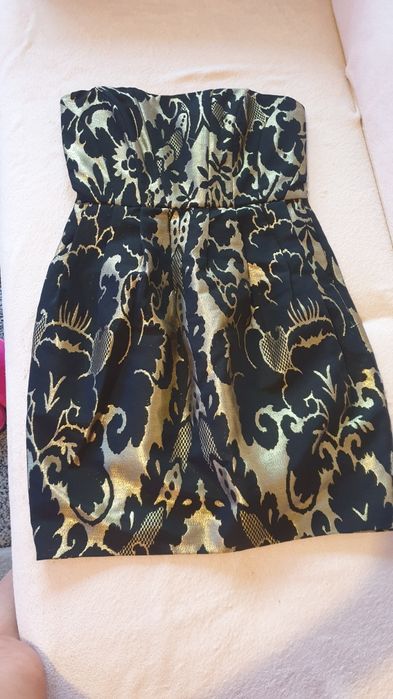 Sukienka bez ramiączek damska letnia wesele 36