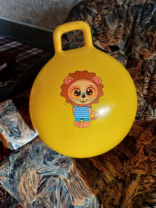 Мяч фитбол жёлтый