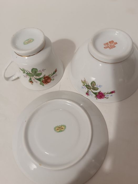 Chávena de Chá e Taça. Porcelana Chinesa
