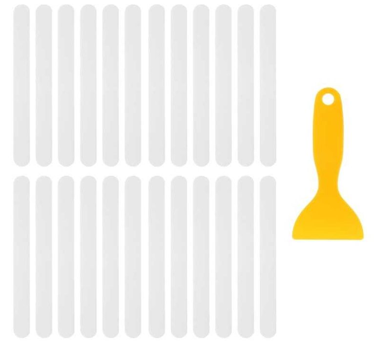 Naklejki antypoślizgowe samoprzylepne pod prysznic 24szt 20x2cm