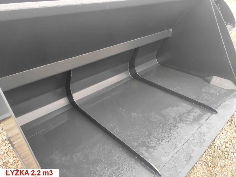 Łyżka objętościowa 1,2–2,2 m³ • 2,0 / 2,2 / 2,4 m • Hardox HB500 • do ładowarki i ładowacza • wzmacniana • NOWA