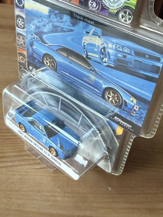 Nissan Skyline GT-R (BNR34) 2001rok Greenlight 1:64 oryginał