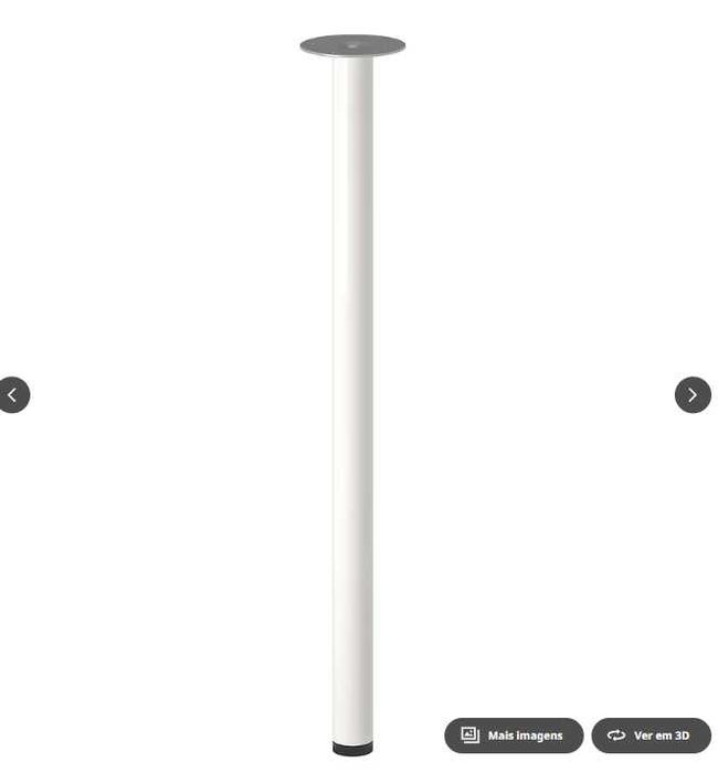 Secretária IKEA LAGKAPTEN / ADILS, branco, 120x60 cm