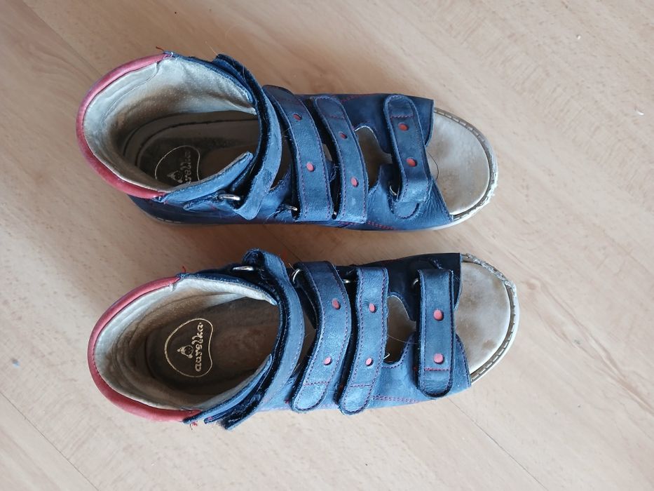 Buty ortopedyczne Aurelka na rzep do szkoły, przedszkola r.34