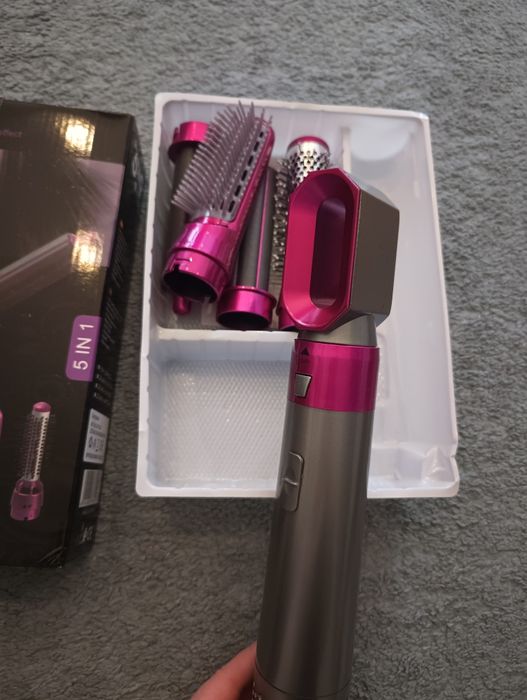 Zestaw do stylizacji włosów 5w1 – suszarka, prostownica, lokówka,