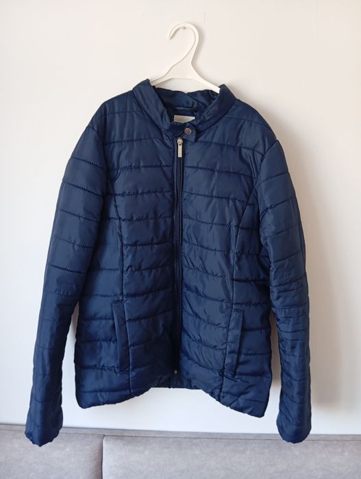 Kurtka house Basic damska pikowana lekka wiosenna granatowa