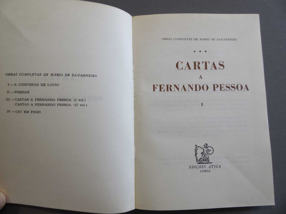 Livro Cartas a Fernando Pessoa I e II