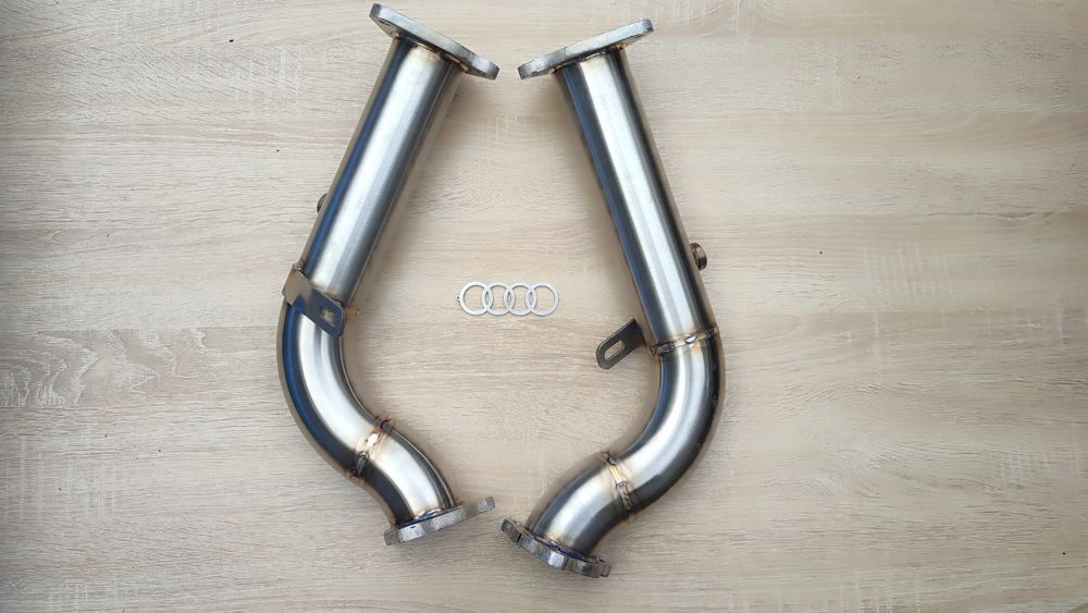 Даунпайп Audi A6 A7 A8 S4 S5 Q5 3.0 TFSI Downpipe Ауди HEAT SHIELD