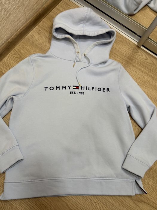 Худі, толстовка, tommy hilfiger, m-s , блакитна оригінал